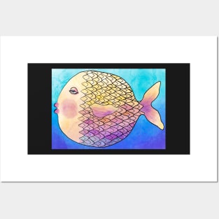 Rainbow fish Posters and Art